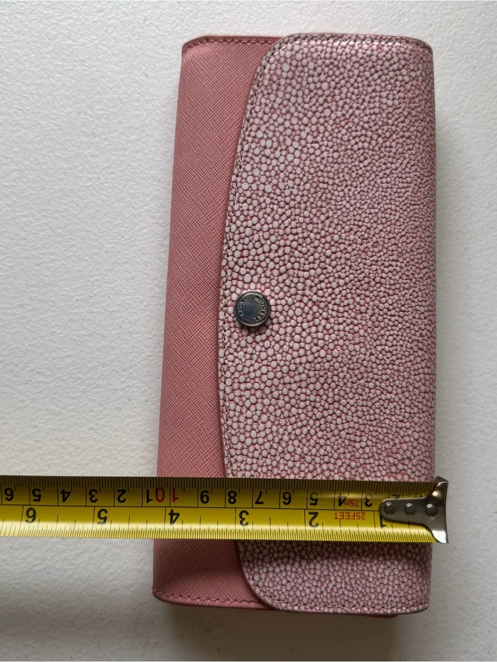 Michael Kors Juliana Saffiano Leather Large Flap Leather Wallet-Pale Pink